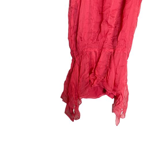 Y2k Twentyone fairycore flowy silk tunic top - Picture 7 of 8